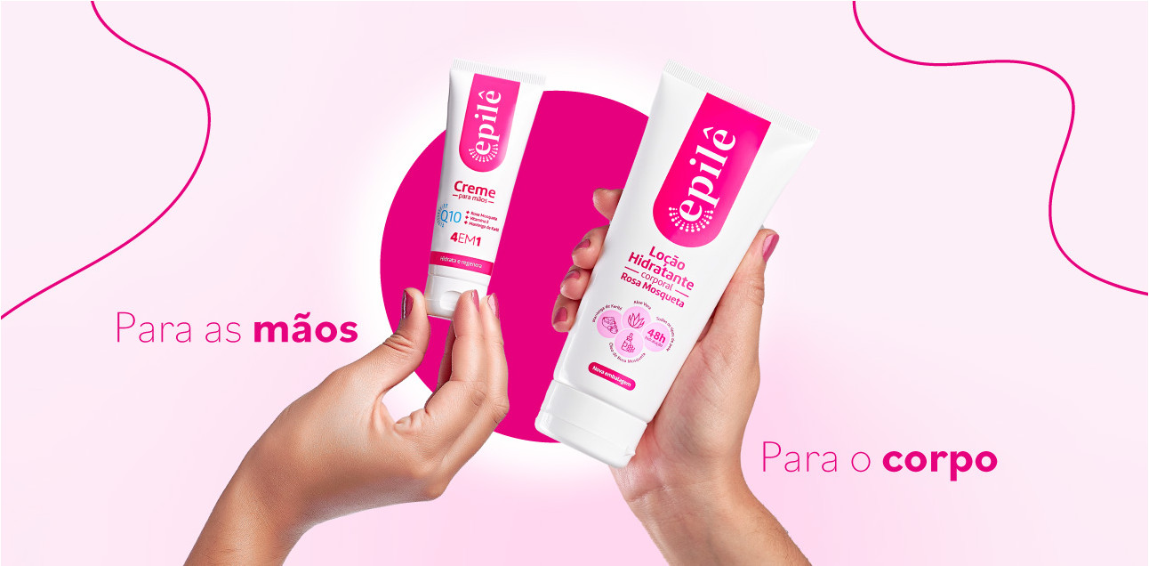 Kit - Loção Hidratante Corporal + Creme de Mãos Hidratante