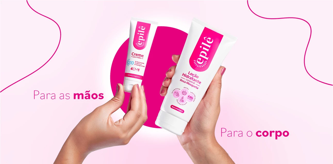 Kit - Loção Hidratante Corporal + Creme de Mãos Hidratante